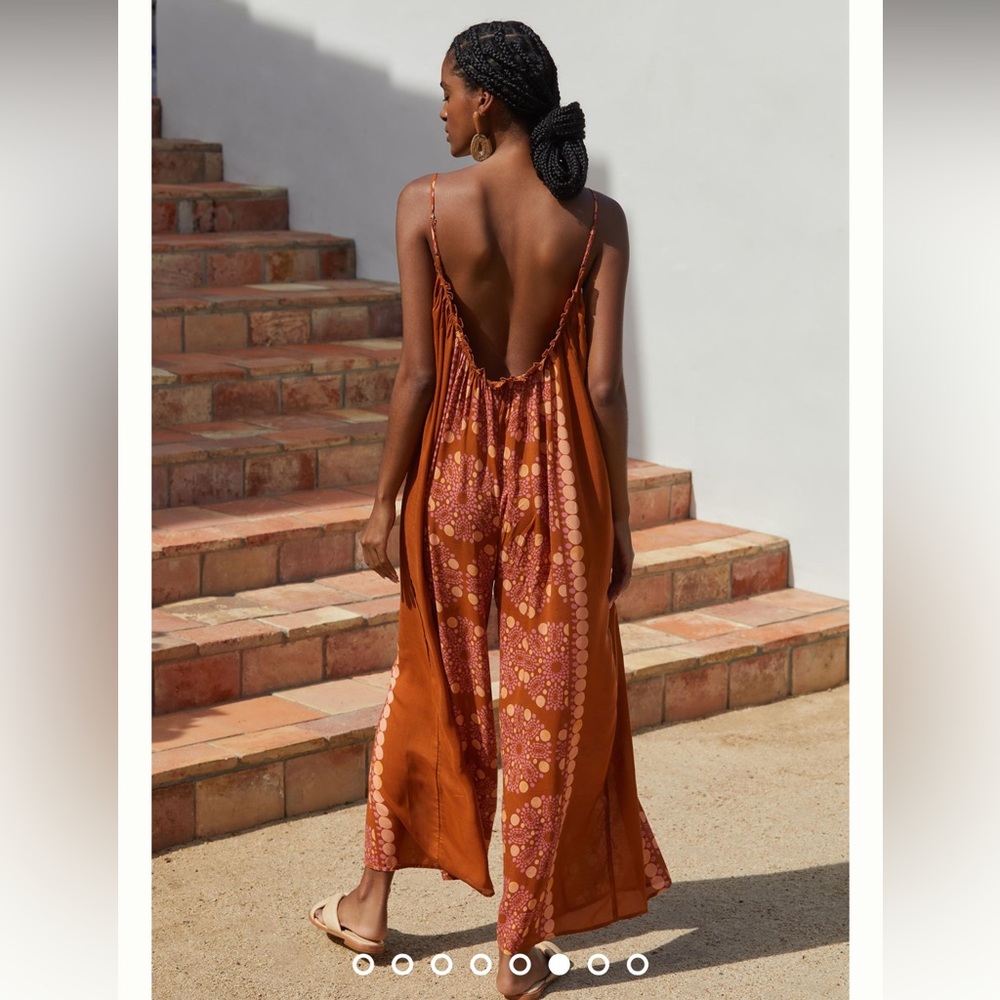 Anthropologie The Malika Wide Leg Jumpsuit - Picture 2 of 7